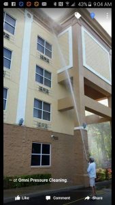 Cleaning the roof